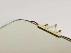 Gio Ponti Mid Century Brass Crown Wall Mirror Gio Ponti Style Italy 1940s - 4281910