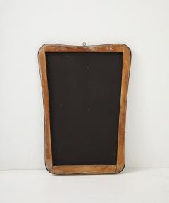 Gio Ponti Mid Century Modern Brass Framed Mirror in the style of Gio Ponti Italy 1950 - 4177935