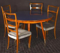 Gio Ponti Midcentury Blue Top Dining or Center Table in the style of Gio Ponti - 1527701