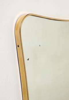 Gio Ponti Midcentury Italian Modernist Large Shaped Brass Wall Mirror - 4398711