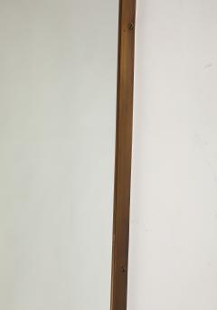 Gio Ponti Midcentury Italian Modernist Large Shaped Brass Wall Mirror Style of Gio Ponti - 4454045