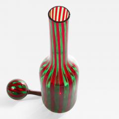 Gio Ponti Murano Blown Glass Bottle in the Manner of Gio Ponti - 343163