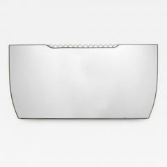 Gio Ponti Osvaldo Borsani Attr Monumental Wall Mirror Tinted Mirror Brass Italy 1940s - 4658999