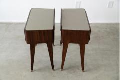 Gio Ponti PAIR OF ITALIAN ROSEWOOD NIGHTSTANDS - 2262032