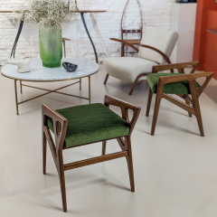 Gio Ponti PAIR OF STOOL MOD 687 by Gio Ponti 1950  - 3147483