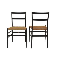 Gio Ponti Pair Of 699 Superleggera Chairs Designed By Gio Ponti For Cassina Italy 1957  - 3893586