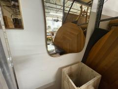 Gio Ponti Pair Of Italian Modern Gio Ponti Inspired Brass Mirrors - 4326484