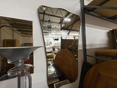 Gio Ponti Pair Of Italian Modern Gio Ponti Inspired Brass Mirrors - 4326535