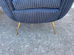 Gio Ponti Pair Of Italian Modern Gio Ponti Inspired Lounge Chairs - 4676728