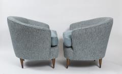 Gio Ponti Pair Of Mid Century Italian Gio Ponti Style Tub Chairs For Casa Giardino - 3196507