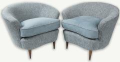 Gio Ponti Pair Of Mid Century Italian Gio Ponti Style Tub Chairs For Casa Giardino - 3196510