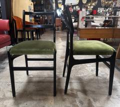 Gio Ponti Pair of 6 Rare Gio Ponti Leggera Dining Chairs 1950s - 3401501