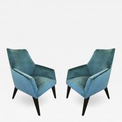 Gio Ponti Pair of Armchairs in the Manner of Gio Ponti - 620152