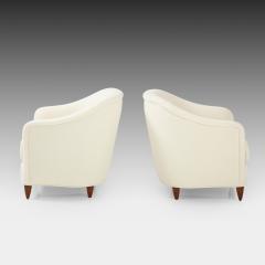 Gio Ponti Pair of Armchairs or Lounge Chairs in Ivory Boucl by Gio Ponti - 2620104