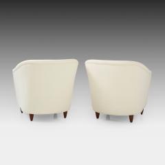 Gio Ponti Pair of Armchairs or Lounge Chairs in Ivory Boucl by Gio Ponti - 2620106