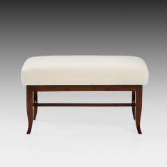 Gio Ponti Pair of Benches in Walnut and Boucl by Gio Ponti - 2742043
