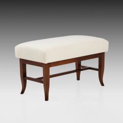 Gio Ponti Pair of Benches in Walnut and Boucl by Gio Ponti - 2742046