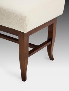 Gio Ponti Pair of Benches in Walnut and Boucl by Gio Ponti - 2742047