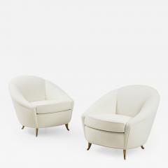 Gio Ponti Pair of Boucl Armchairs - 1699408