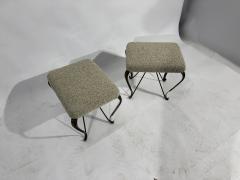 Gio Ponti Pair of Brass Italian Stool circas 1950 - 4571042