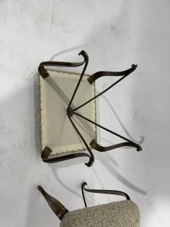 Gio Ponti Pair of Brass Italian Stool circas 1950 - 4571043