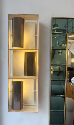 Gio Ponti Pair of Brass Sconces Finestra 12664 by Gio Ponti for Arredoluce Italy 1950s - 4510240