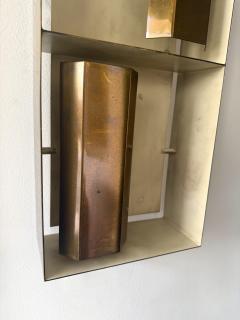 Gio Ponti Pair of Brass Sconces Finestra 12664 by Gio Ponti for Arredoluce Italy 1950s - 4510243