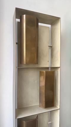 Gio Ponti Pair of Brass Sconces Finestra 12664 by Gio Ponti for Arredoluce Italy 1950s - 4510246