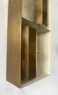 Gio Ponti Pair of Brass Sconces Finestra 12664 by Gio Ponti for Arredoluce Italy 1950s - 4510247