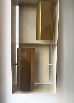 Gio Ponti Pair of Brass Sconces Finestra 12664 by Gio Ponti for Arredoluce Italy 1950s - 4510248