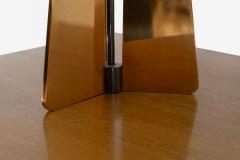 Gio Ponti Pair of Custom Solid Brass Obelisk Table Lamps Circa 2000 - 4634228