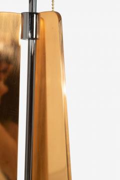 Gio Ponti Pair of Custom Solid Brass Obelisk Table Lamps Circa 2000 - 4634230
