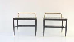 Gio Ponti Pair of Gio Ponti Black Walnut Lacquered Side Tables from Hotel Royal Naples - 1713188