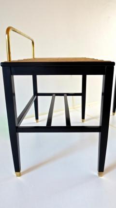 Gio Ponti Pair of Gio Ponti Black Walnut Lacquered Side Tables from Hotel Royal Naples - 1713201