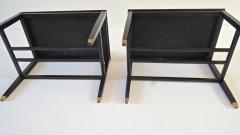 Gio Ponti Pair of Gio Ponti Black Walnut Lacquered Side Tables from Hotel Royal Naples - 1713205