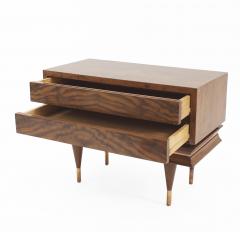 Gio Ponti Pair of Gio Ponti Italian Modern Walnut End Tables - 1438638