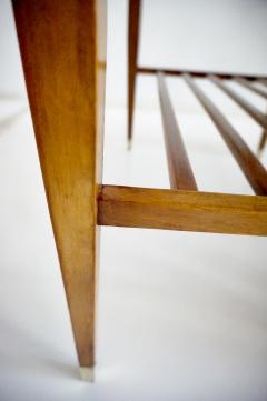 Gio Ponti Pair of Gio Ponti Walnut Side Tables Luggage Racks for Hotel Royal Naples 1955 - 4227785