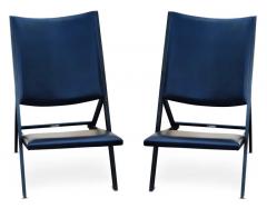 Gio Ponti Pair of Gio Ponti for Walter Ponti Gabriella Folding Chairs Model D 270 2 Black - 3041570