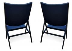 Gio Ponti Pair of Gio Ponti for Walter Ponti Gabriella Folding Chairs Model D 270 2 Black - 3041571