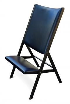 Gio Ponti Pair of Gio Ponti for Walter Ponti Gabriella Folding Chairs Model D 270 2 Black - 3041590