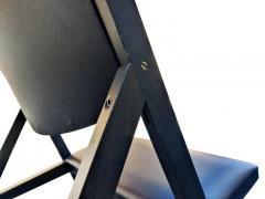 Gio Ponti Pair of Gio Ponti for Walter Ponti Gabriella Folding Chairs Model D 270 2 Black - 3041592