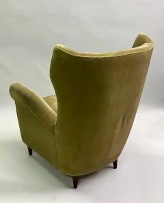 Gio Ponti Pair of Italian Mid Century Wingback Lounge Chairs by Gio Ponti Model 512 - 3349431