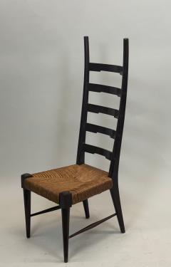 Gio Ponti Pair of Italian Modern Craftsman Side Chairs Attr to Gio Ponti circa 1939 - 4571277