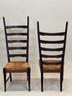 Gio Ponti Pair of Italian Modern Craftsman Side Chairs Attr to Gio Ponti circa 1939 - 4571280