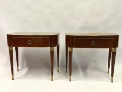 Gio Ponti Pair of Italian Modern Neoclassical End or Side Tables Nightstands Gio Ponti - 3504066