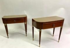 Gio Ponti Pair of Italian Modern Neoclassical End or Side Tables Nightstands Gio Ponti - 3504070