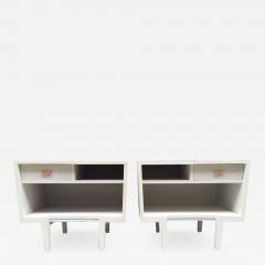 Gio Ponti Pair of Italian Painted Nightstands Style of Gio Ponti - 1180449