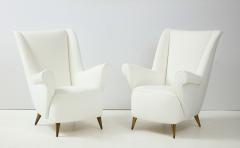 Gio Ponti Pair of Italian Vintage Lounge Chairs by Gio Ponti for ISA Bergamo - 2133007