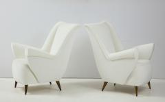 Gio Ponti Pair of Italian Vintage Lounge Chairs by Gio Ponti for ISA Bergamo - 2133013