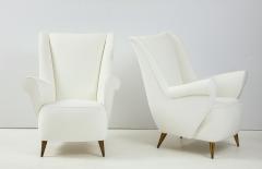 Gio Ponti Pair of Italian Vintage Lounge Chairs by Gio Ponti for ISA Bergamo - 2133014